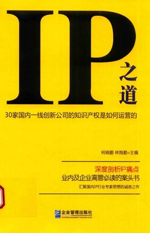 IP之道 30家国内一线创新公司的知识产权是如何运营的_柯晓鹏,林炮勤著_2017.10_231_14353996